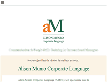 Tablet Screenshot of alison-munro.com